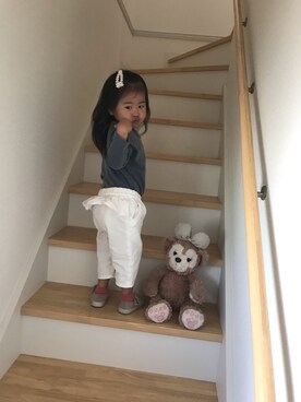 「Lattice（Lattice）のアイテム」を使った、tona♡さん（キッズ・90cm）の秋コーディネート