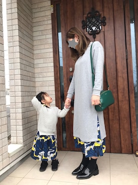 「H&M（エイチ・アンド・エム）のアイテム（ローファー）」を使った、tona♡さん（レディース・161cm）の春コーディネート