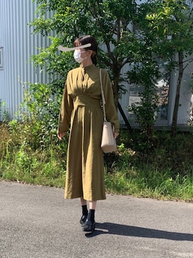「ピスタチオ」｜「アイテム（ローファー）」を使った、tona♡さん（レディース・161cm）の春コーディネート
