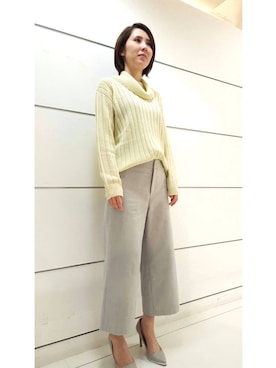 22 OCTOBRE Staffさん（レディース・160cm）の冬コーディネート