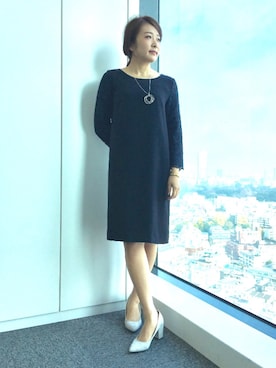 22 OCTOBRE Staffさん（レディース・162cm）の冬コーディネート