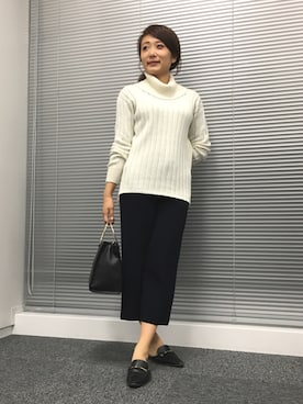 22 OCTOBRE Staffさん（レディース・162cm）の冬コーディネート