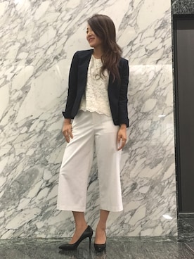 22 OCTOBRE Staffさん（レディース・162cm）の冬コーディネート