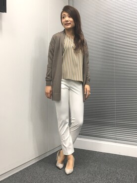 22 OCTOBRE Staffさん（レディース・162cm）の冬コーディネート