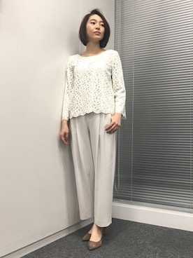 22 OCTOBRE Staffさん（レディース・158cm）の冬コーディネート