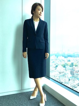 「22OCTOBRE」｜「アイテム（ジャケット/アウター）」を使った、22 OCTOBRE Staffさん（レディース・162cm）の冬コーディネート
