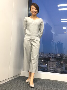 22 OCTOBRE Staffさん（レディース・162cm）の冬コーディネート