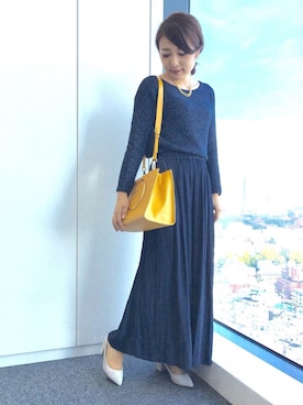 22 OCTOBRE Staffさん（レディース・162cm）の冬コーディネート