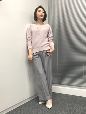 「22 OCTOBRE（ヴァンドゥ－オクトーブル）のアイテム」を使った、22 OCTOBRE Staffさん（レディース・158cm）の冬コーディネート