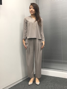 22 OCTOBRE Staffさん(レディース・162cm)の冬コーディネート