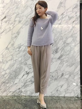 22 OCTOBRE Staffさん（レディース・162cm）の冬コーディネート