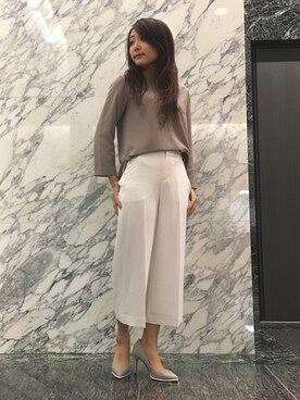 22 OCTOBRE Staffさん（レディース・160cm）の冬コーディネート