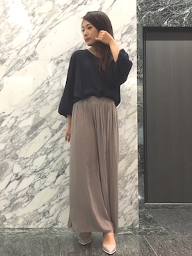 22 OCTOBRE Staffさん（レディース・162cm）の冬コーディネート