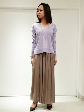 22 OCTOBRE Staffさん（レディース・160cm）の冬コーディネート