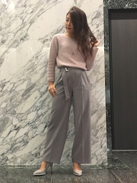 「ハンサムコーデ」｜22 OCTOBRE Staffさん（レディース・162cm）の冬コーディネート