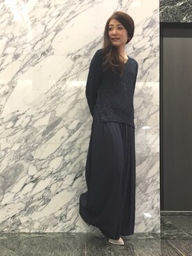 22 OCTOBRE Staffさん（レディース・162cm）の冬コーディネート