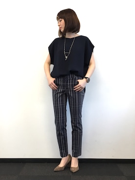 22 OCTOBRE Staffさん（レディース・158cm）の春コーディネート