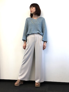 22 OCTOBRE Staffさん（レディース・158cm）の春コーディネート