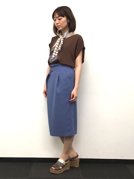 22 OCTOBRE Staffさん（レディース・158cm）の冬コーディネート