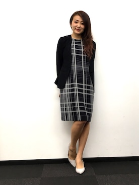 「22OCTOBRE」｜「アイテム（ジャケット/アウター）」を使った、22 OCTOBRE Staffさん（レディース・162cm）の春コーディネート