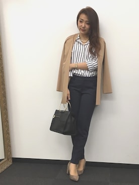 22 OCTOBRE Staffさん（レディース・162cm）の春コーディネート