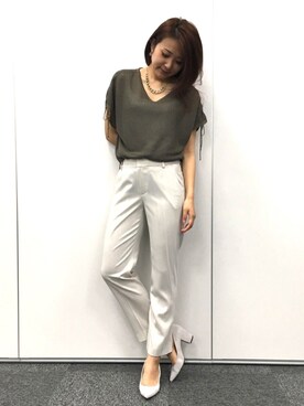 22 OCTOBRE Staffさん（レディース・162cm）の春コーディネート