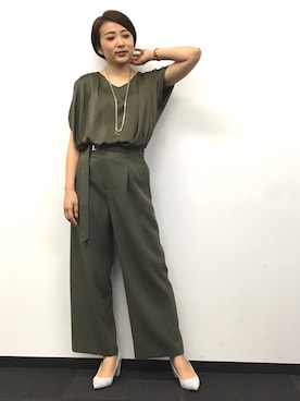 22 OCTOBRE Staffさん（レディース・162cm）の春コーディネート