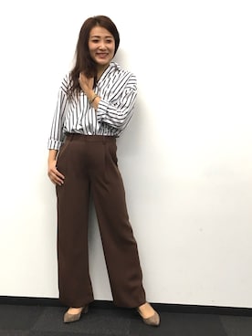 22 OCTOBRE Staffさん（レディース・162cm）の春コーディネート