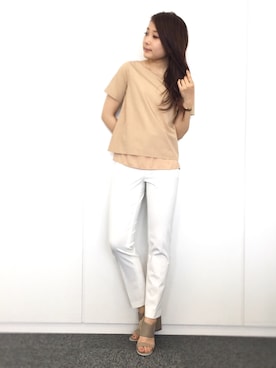 22 OCTOBRE Staffさん（レディース・162cm）の春コーディネート