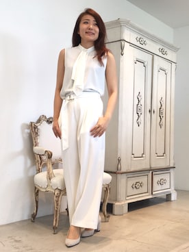 「22 OCTOBRE（ヴァンドゥ－オクトーブル）のアイテム」を使った、22 OCTOBRE Staffさん（レディース・161cm）の春コーディネート