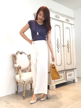 22 OCTOBRE Staffさん（レディース・161cm）の春コーディネート