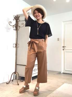 22 OCTOBRE Staffさん（レディース・161cm）の春コーディネート