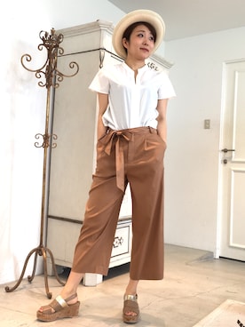 22 OCTOBRE Staffさん（レディース・161cm）の春コーディネート