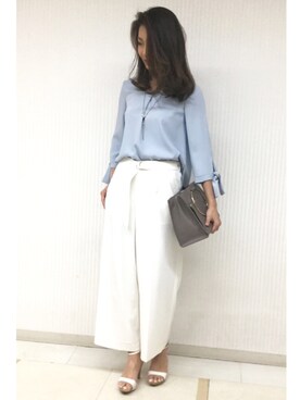 22 OCTOBRE Staffさん（レディース・172cm）の夏コーディネート