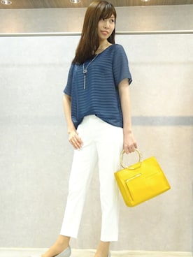 22 OCTOBRE Staffさん（レディース・167cm）の夏コーディネート