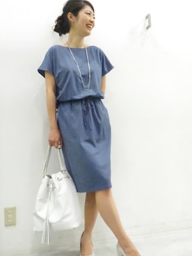 「22 OCTOBRE（ヴァンドゥ－オクトーブル）のアイテム」を使った、22 OCTOBRE Staffさん（レディース・164cm）の夏コーディネート