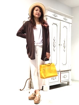 22 OCTOBRE Staffさん(レディース・161cm)の夏コーディネート