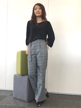 「22 OCTOBRE（ヴァンドゥ－オクトーブル）のアイテム」を使った、22 OCTOBRE Staffさん（レディース・161cm）の夏コーディネート