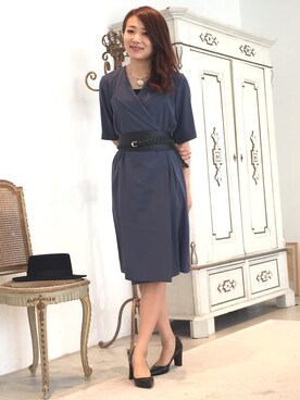 「22 OCTOBRE（ヴァンドゥ－オクトーブル）のアイテム」を使った、22 OCTOBRE Staffさん（レディース・161cm）の夏コーディネート