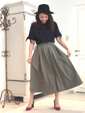 「シック」｜22 OCTOBRE Staffさん（レディース・161cm）の夏コーディネート