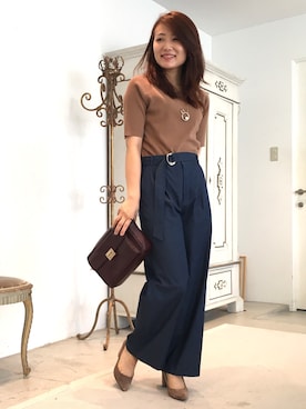 22 OCTOBRE Staffさん（レディース・161cm）の夏コーディネート