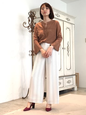 22 OCTOBRE Staffさん（レディース・158cm）の夏コーディネート