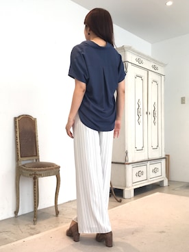 22 OCTOBRE Staffさん（レディース・161cm）の夏コーディネート