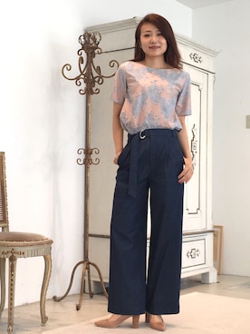 22 OCTOBRE Staffさん（レディース・161cm）の夏コーディネート