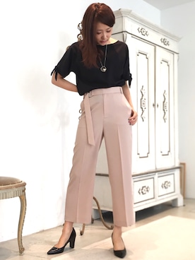 22 OCTOBRE Staffさん（レディース・161cm）の夏コーディネート