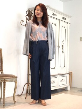 22 OCTOBRE Staffさん（レディース・161cm）の夏コーディネート