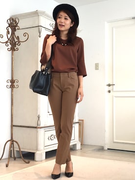 「22 OCTOBRE（ヴァンドゥ－オクトーブル）のアイテム」を使った、22 OCTOBRE Staffさん（レディース・161cm）の夏コーディネート