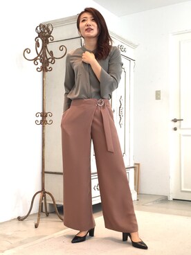 22 OCTOBRE Staffさん（レディース・161cm）の夏コーディネート