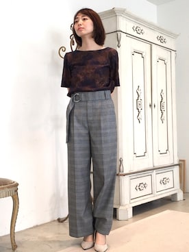 22 OCTOBRE Staffさん（レディース・157cm）の夏コーディネート