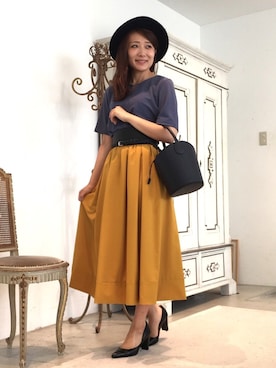 22 OCTOBRE Staffさん（レディース・161cm）の夏コーディネート